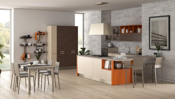 tablet creo kitchens orange grey beige5