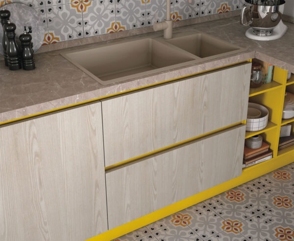 tablet creo kitchens yellow ivory lines4
