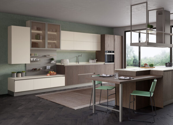 tabletWood creo ktchens glass doors green 2